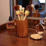 Yellow Floral Hand Painted Balero Brush Set