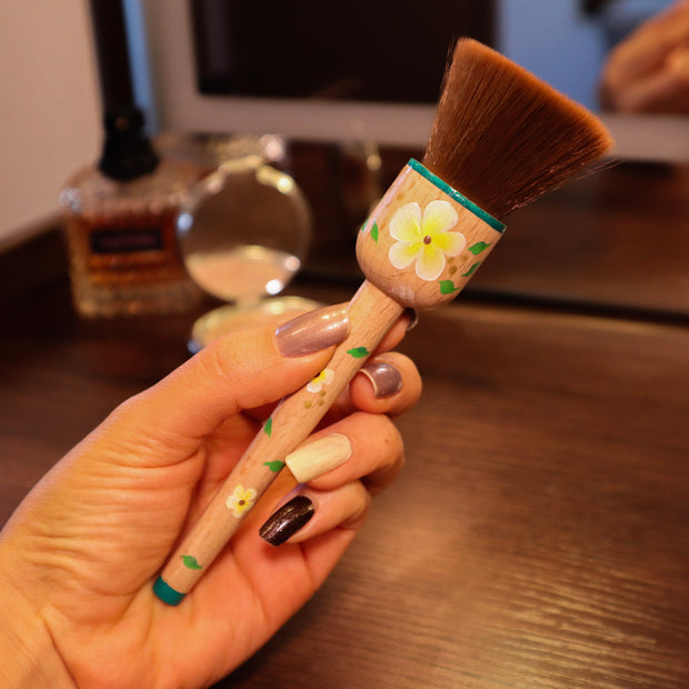 Yellow Floral Hand Painted Balero Brush Set