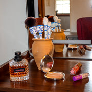 Talavera White Inspired Hand Painted Brush Set