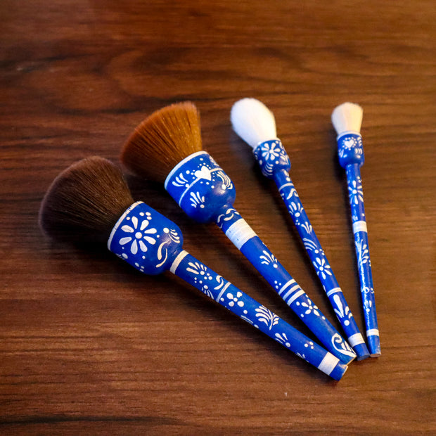 Talavera Inspired Hand Painted Brush Set