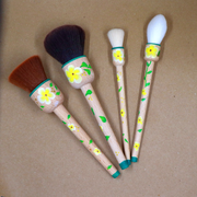 Yellow Floral Hand Painted Balero Brush Set