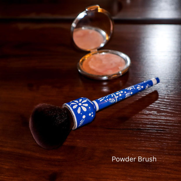 Talavera Inspired Hand Painted Brush Set