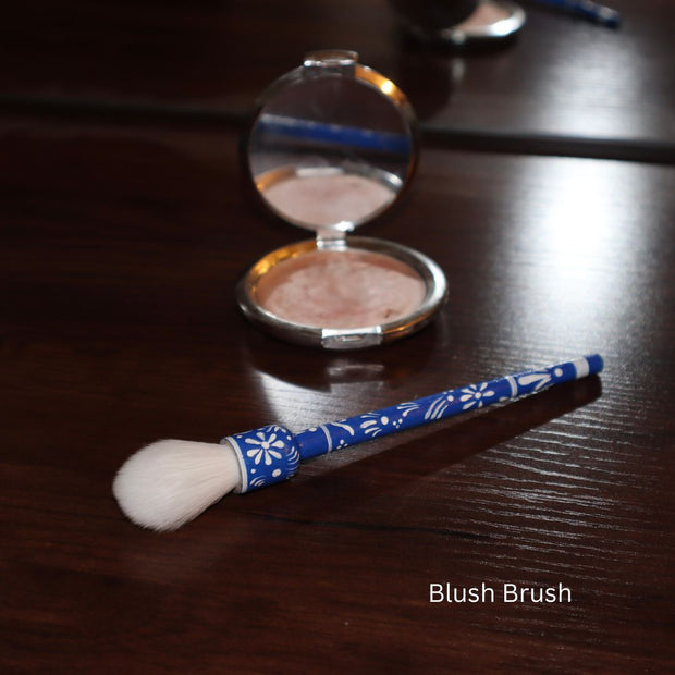 Talavera Inspired Hand Painted Brush Set