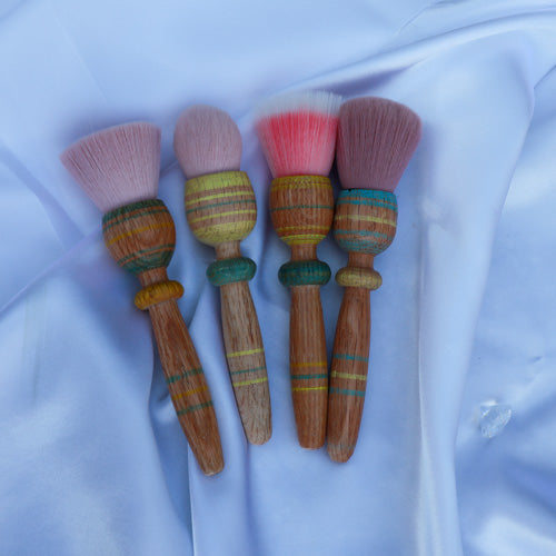 Reclaimed Painted Wood Balero - Full Face Brush Set