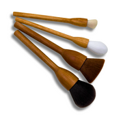 Recycled Cherry Wood Face Brush Set