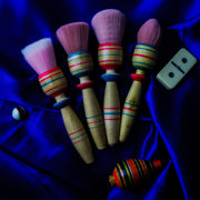 Glitter Red and Blue Balero - Face Brush Set